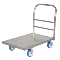 Platform Truck, 36" L x 24" W, 2000 lbs. Capacity, Polyurethane Casters - Vestil SSPT-2436