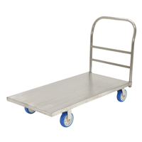 Platform Truck, 48" L x 24" W, 2000 lbs. Capacity, Polyurethane Casters - Vestil SSPT-2448