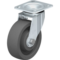 Roulette r&eacute;sistante aux chocs, Pivotant, 6" (152,4 mm), Nylon, 1250 lb (567 kg) - Blickle LEH-SPOG 150K-14