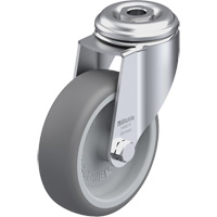 High-Quality Thermoplastic Elastomer Caster, Swivel, 4" (102 mm) Dia., 240 lbs. (108 kg.) Capacity - Blickle LKRA-TPA 101G