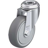 High-Quality Thermoplastic Elastomer Caster, Swivel, 4" (102 mm) Dia., 240 lbs. (108 kg.) Capacity - Blickle LKRA-TPA 101KF