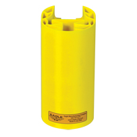 Butoir en poly pour rayonnage, 5" la x 6" lo x 8" h, Jaune - Eagle Mfg. 1702