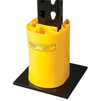 Butoir en poly pour rayonnage, 5" la x 6" lo x 8" h, Jaune - Eagle Mfg. 1702