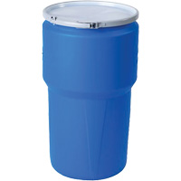 Baril emboîtable en poly&eacute;thyl&egrave;ne, 14 gal. US (11,7 gal. imp.), Dessus ouvert, Bleu - Eagle Mfg. 1610MB