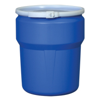 Baril emboîtable en poly&eacute;thyl&egrave;ne, 10 gal. US (8,33 gal. imp.), Dessus ouvert, Bleu - Eagle Mfg. 1609B