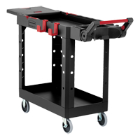 Heavy-Duty Adaptable Utility Cart, 2 Tiers, 17-3/4" x 36" x 46-1/5", 500 lbs. Capacity - Rubbermaid 1997206