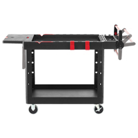 Heavy-Duty Adaptable Utility Cart, 2 Tiers, 25-1/5" x 36" x 51-1/2", 500 lbs. Capacity - Rubbermaid 1997208