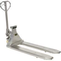 Transpalette &agrave; balance, 45,69" lo x 21,875" la, Capacit&eacute; de 5000 lb - Vestil PM-2748-SCL-LP-SS