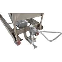 Table &eacute;l&eacute;vatrice hydraulique manuelle &agrave; ciseaux, 47" lo x 24" la, Partiellement en acier inoxydable, Capacit&eacute; 2000 lb - Vestil CART-2000-PSS