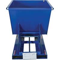 Conteneur autobasculeur, Acier, 1/2 vg³, Bleu - Vestil D-50-LD