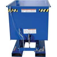 Conteneur autobasculeur, Acier, 1/2 vg³, Bleu - Vestil D-50-LD