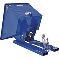 Self-Dumping Hopper, Steel, 1 cu.yd., Blue - Vestil D-100-LD