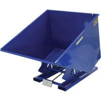 Self-Dumping Hopper, Steel, 2 cu.yd., Blue - Vestil D-200-LD