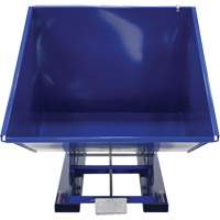 Self-Dumping Hopper, Steel, 2 cu.yd., Blue - Vestil D-200-LD