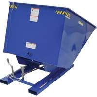 Self-Dumping Hopper, Steel, 2 cu.yd., Blue - Vestil D-200-LD