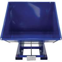 Self-Dumping Hopper, Steel, 2 cu.yd., Blue - Vestil D-200-MD