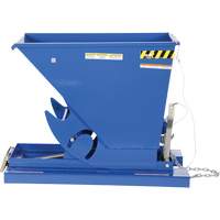 Self-Dumping Hopper, Steel, 1/3 cu.yd., Blue - Vestil D-33-HD