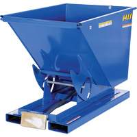 Self-Dumping Hopper, Steel, 1/2 cu.yd., Blue - Vestil D-50-HD