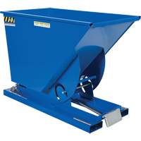 Self-Dumping Hopper, Steel, 3/4 cu.yd., Blue - Vestil D-75-HD