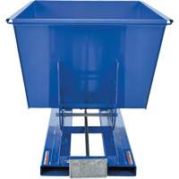 Self-Dumping Hopper, Steel, 1 cu.yd., Blue - Vestil D-100-HD