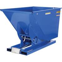 Self-Dumping Hopper, Steel, 1-1/2 cu.yd., Blue - Vestil D-150-HD