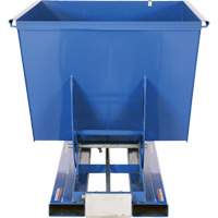 Self-Dumping Hopper, Steel, 1-1/2 cu.yd., Blue - Vestil D-150-HD