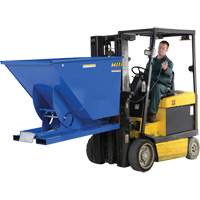 Self-Dumping Hopper, Steel, 1-1/2 cu.yd., Blue - Vestil D-150-HD