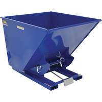 Self-Dumping Hopper, Steel, 2 cu.yd., Blue - Vestil D-200-HD