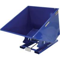 Self-Dumping Hopper, Steel, 2 cu.yd., Blue - Vestil D-200-HD