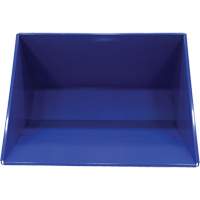 Self-Dumping Hopper, Steel, 3 cu.yd., Blue - Vestil D-300-HD