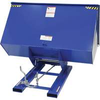 Self-Dumping Hopper, Steel, 3 cu.yd., Blue - Vestil D-300-HD