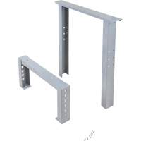 Pattes d'&eacute;tabli pour service industriel, Acier, 24" p x 34" h, Simple - KLETON 
