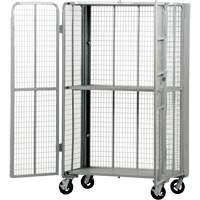 FST Series Folding Security Truck, 1 Tiers, 27" L x 45" W x 77" H, 2000 lbs. Cap. - Vestil FST-2744-2