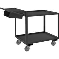 Order Picking Cart, 40-1/4" H x 24-1/4" W x 52-3/8" D, 2 Shelves, 1200 lbs. Capacity - Durham Manufacturing OPCPFS-2436-2-95
