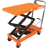 Hydraulic Scissor Lift Table, 35-3/4" L x 19-3/4" W, Steel, 770 lbs. Capacity - KLETON 
