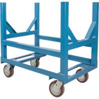 Pipe & Bar Cradle Truck, 48" L x 24" W x 34" H, 2500 lbs. Capacity, Polyurethane Wheels - KLETON 