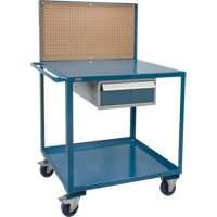 Chariot de service mobile, 2 Tiers, 24" la x 57" h x 40" p, Capacit&eacute; 1200 lb - KLETON 