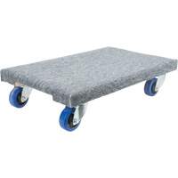 Medium-Duty Solid Wood Dollies, Polyolefin Wheels, 900 lbs. Capacity, 18" W x 24" D x 7" H - KLETON 