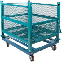 Dolly for Open Mesh Container, 40.5" W x 34-1/2" D x 10" H, 3000 lbs. Capacity - KLETON 