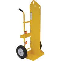 Welding Cylinder Torch Cart, Foam-Filled Wheels, 23-13/16" W x 22-13/16" L Base, 500 lbs. - Vestil CYL-EH-FF