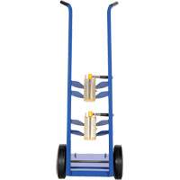 Magnetic Cylinder Hand Truck, Rubber Wheels, 12" W x 5" L Base, 350 lbs. - Vestil MCHT-350