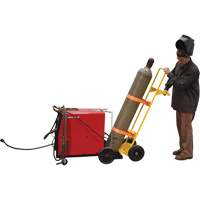 Chariot pour bouteille de gaz de soudage, Roues Caoutchouc, Base de 9-5/8" la x 3-1/8" lo, 350 lb - Vestil WTC-1
