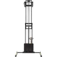 Double Mast Stacker, Electric Operated, 2200 lbs. Capacity, 150" Max Lift - Vestil S-150-AA-DM