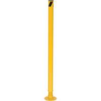 Borne de protection &agrave; ressort, Acier, 42" h x 2-1/8" la, Jaune - Vestil SPBOL-42