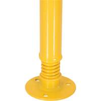 Borne de protection &agrave; ressort, Acier, 42" h x 2-1/8" la, Jaune - Vestil SPBOL-42