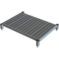 Adjustable Height One-Step Work Platform, 24" W x 36" D, 800 lbs. Capacity, All-Welded - Tri-Arc Manufacturing WLOS936242