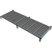 Adjustable Height One-Step Work Platform, 24" W x 71" D, 800 lbs. Capacity, All-Welded - Tri-Arc Manufacturing WLOS571242