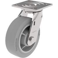 21 Series Medium-Duty Caster, Swivel, 6" (152.4 mm), Urethane, 900 lbs. (408 kg.) - Blickle P21S-UP060R-14