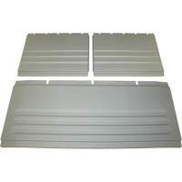 Ensemble de panneaux arri&egrave;re et lat&eacute;raux pour chariot Xtra - Rubbermaid Specialmade FG4093L1GRAY