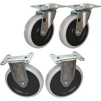 Flat Shelf Cart Caster Kit - Rubbermaid Specialmade FG4505L30000